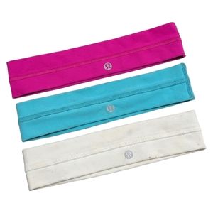 Lululemon Workout Headbands Lot of 3